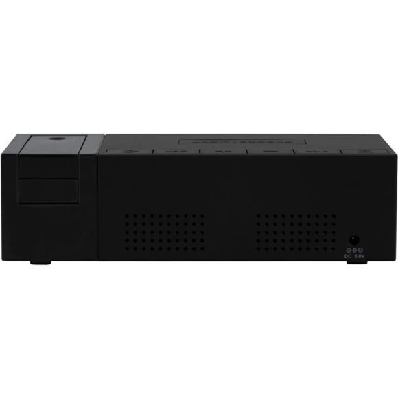 Pop-Up Bar Projection Alarm Clock with USB Charging Port, 6.51" L x 2.56" W - Picture 3 of 6